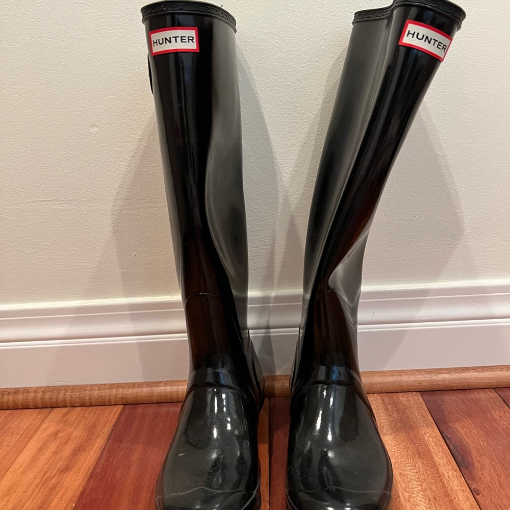 Black Hunter Boots - Tall